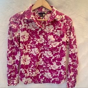 3/$25 Tommy Hilfiger flowery button down shirt